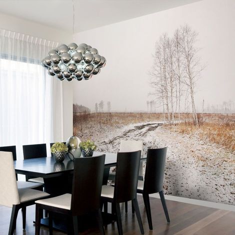 Papier Peint "Winter Field" 154 x 200 cm (1/2)