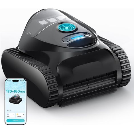 C1 Pool Robot Bottom and Walls, Water Line Double Filter, Wireless Pool Robot, 7 Modes, 180 min Autonomy, Powerful Vacuum Cleaner for Pools up to 150 m² (1/5)