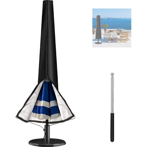 Housse Parasol Deporte Imperméable, 190 x 50 x 30 cm Housse Parasol Droit en Tissu Oxford, Housse de Parasol de Jardin, Housse de Parasol pour Parasols de Marché, de Jardin, de Patio et de Plage (1/5)