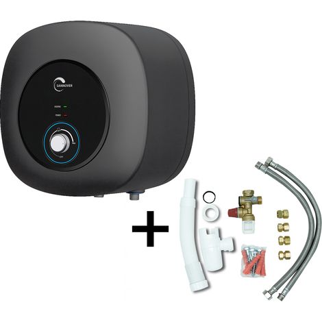 Chauffe Eau Electrique ADROS 10L Sur Evier Sannover + Kit d'Installation Complet NF