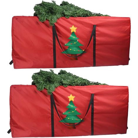 2 sacs pour sapin de Noël Boîte de rangement étanche pour sapin de Noël, boîte pour sapin de Noël anti-poussière-DOU