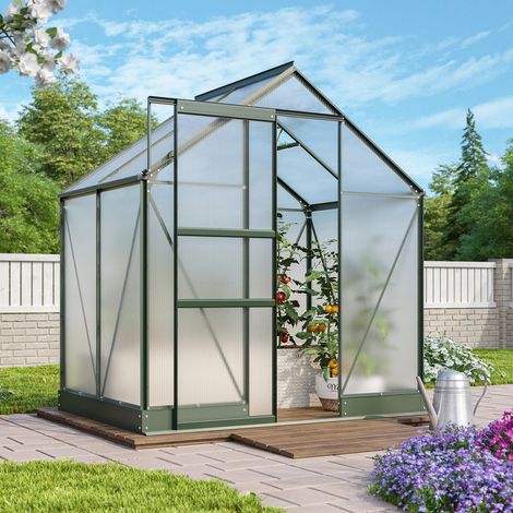 Vitavia Gewächshaus "Apollo 2500", smaragd grün, 2,5 m², 4 mm HKP