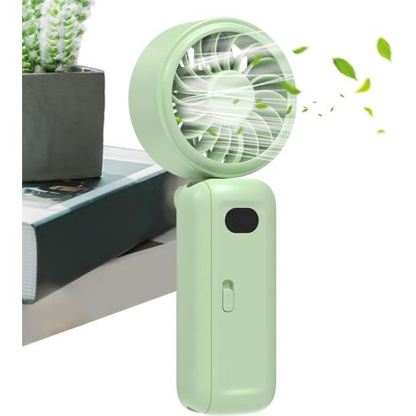 Ventilateur Clip Inclinable à 180° Rechargeable avec Affichage Numérique Mini Ventilateur sur Pince à Batterie pour Chambre Bureau École Poussette Extérieur Camping Pique-nique (1/5)