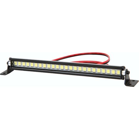 24 LED-Dachleuchtenleiste, Dachbeleuchtung, Dekoration, RC-Zubehör, passend für SCX10 1/10 4WD, Schwarz (1/5)