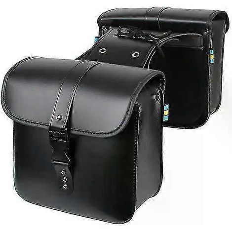 Sacoche de réservoir pour moto de tourisme, sacoche latérale, sacoche à outils, valise arrière en cuir PU pour moto (1/5)