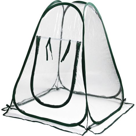 Mini-Pop-up-Gewächshaus, Gewächshausabdeckung für drinnen und draußen, kleines tragbares Gartenhaus, Pflanzenschutzhülle 70 x 70 x 80 cm FLITI (1/4)