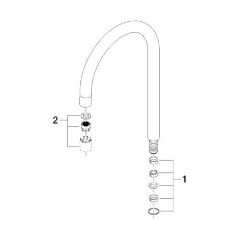 Dornbracht 90282231901-00 Bec Pièces de rechange