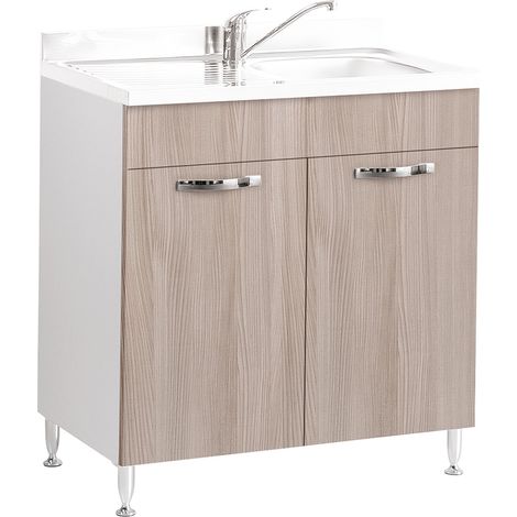 Mobile Sottolavello per Cucine Componibili L.80 x P.50 x H.85. 2 Ante Col.