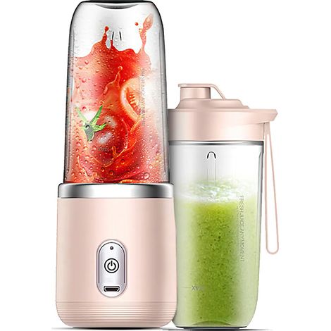Extracteur de jus portable sans fil 1500 mAh, petit gobelet à jus de 400 ml (1/5)