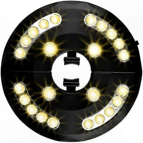 LED-beleuchteter Sonnenschirm für Terrasse und Garten, 24 warmweiße LEDs, 3 Beleuchtungsmodi, dekorativ für große Sonnenschirme im Außenbereich (1/4)