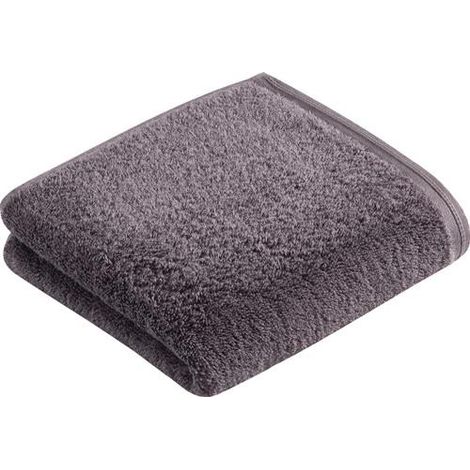 Essuie-mains VEGAN LIFE Gr. 50x100cm gris foncé 100% BIO-coton ca.580 g/m