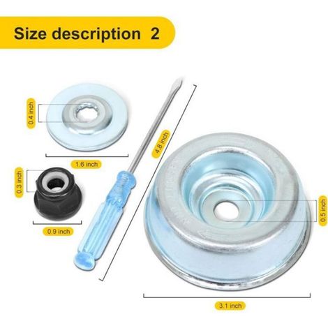 Kit D'adaptateurs De Lame De Débroussailleuse - Compatible Stihl FS36 À FS460 FR220 À FR480 FSA90 FSE65 - Pour Coupe-bordures - 2 Kits (1/3)
