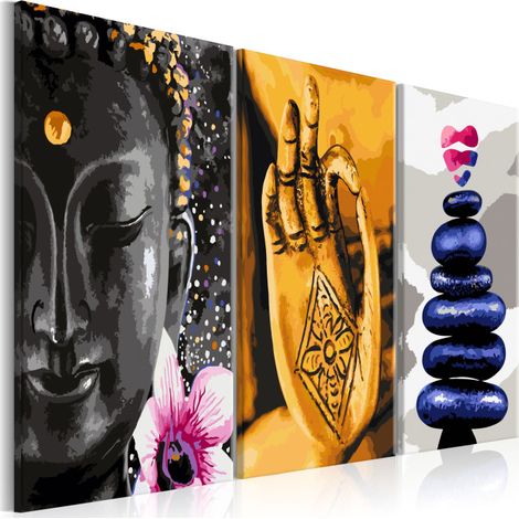 Tableau Imprimé "Oriental 3 Panneaux  3 Panneaux" 60x120cm (1/2)
