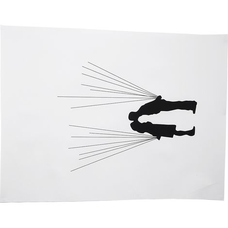 Arbre à empreintes digitales / empreintes de pouce sur toile, signature personnelle des invités au mariage (4 Deux bouquets de ballons) (1/5)