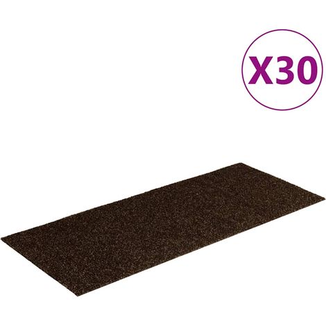 Maison Exclusive - Tappetini per scale autoadesivi 30 pz 60x25 cm marrone rettangolari (1/5)