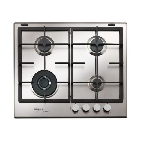 Whirlpool GMR6422IXL Piano Cottura 4 Fuochi a Gas 60 cm Acciaio (1/10)
