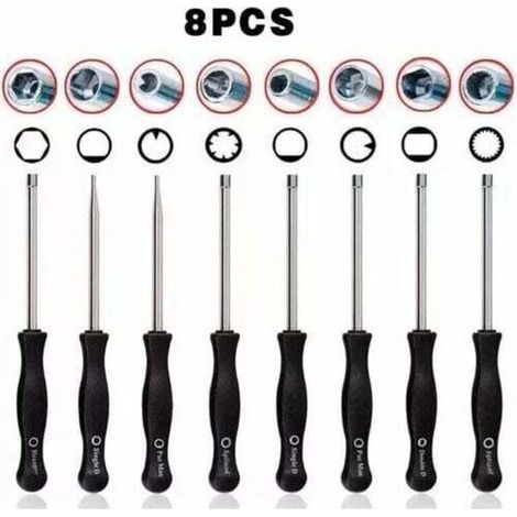 Kit De Clé De Réglage Carburateur 8 Pièces Pour Débroussailleuse Tronçonneuse-ARCAN (1/4)