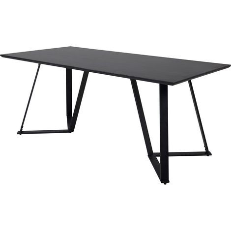 Marina Esstisch 90x180cm schwarz.
