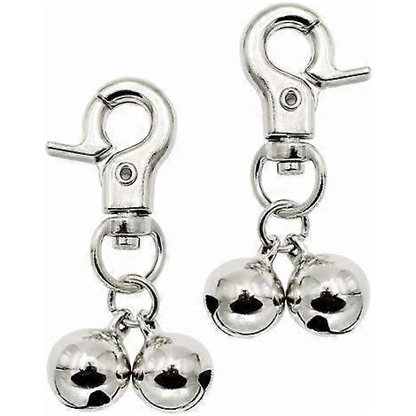Filiyano-Lot de 2 colliers pour chien avec clochette et pendentif, accessoire pour collier de dressage (argenté) (1/5)