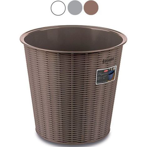 Cestino Carta Elegance Grigio 28 H 26 Stefanpl