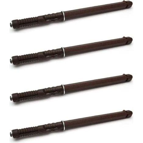4x Support d'étagère caché invisible flottant marron capacité 15kg Console Fixation Murale Suspendue Tiroir Meuble Mur Dissimulé Décoration DIY, 10 x 100mm