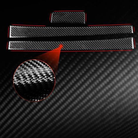 flexible carbon fiber center console trim strips, compatible with Chevrolet Camaro 10-15 (1/5)