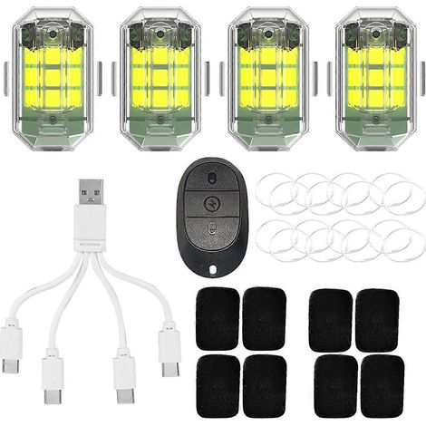 Stück Flugzeug-Blitzlampen mit Micro-USB-Ladeanschluss, M3-Blinker (1/5)