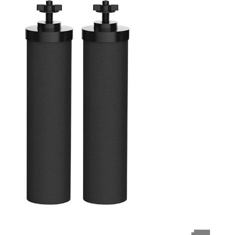 2 Pièces Élément Filtrant Bb9-2 avec Tige de Carbone, Filtration Éliminant Chlore et Métaux Lourds pour Filtre Berkey (1/4)