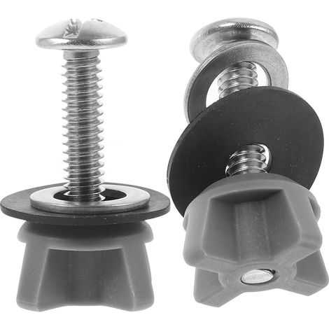 2 pièces Fixations Siège Toilette Vis (1/5)