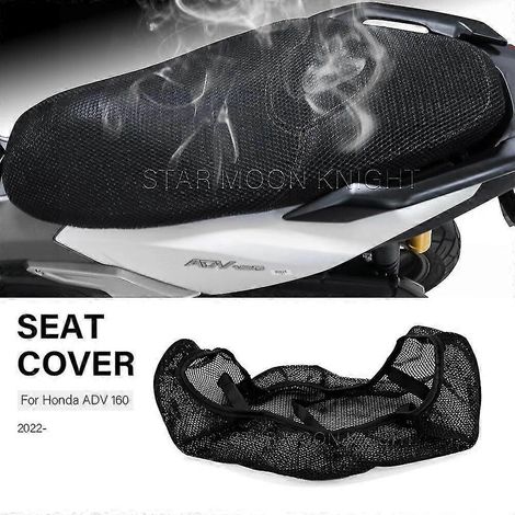 Für Honda ADV 160 ADV160 2022- Roller 3D-Mesh Atmungsaktiver Fahrersitzbezug Kühlendes Sitzkissen