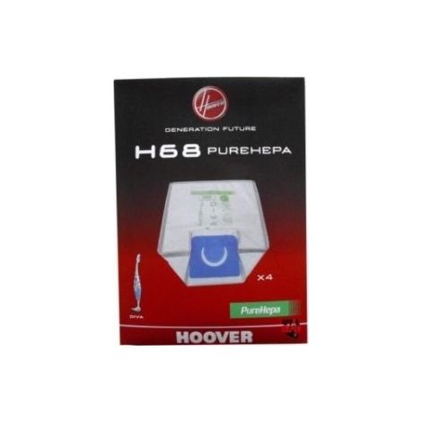 Sac synthétique pour Aspirateur, x4 H68 35601915 pour Aspirateur HOOVER (1/5)
