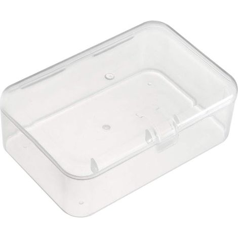 Boîte de rangement pour composants sourcing map en 2 parties - PP blanc transparent 90x60x30mm