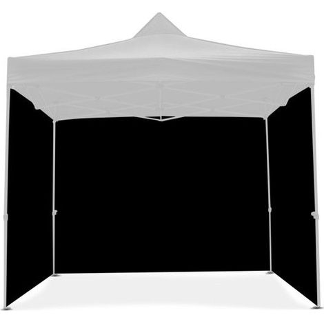 4 Wände für Pavillon 3x3m / Seitenwände für den faltbaren Pavillon Tourtecs schwarz