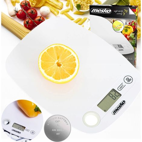 Báscula de cocina electrónica profesional de 5 kg con expositor XXXXXXXXXL