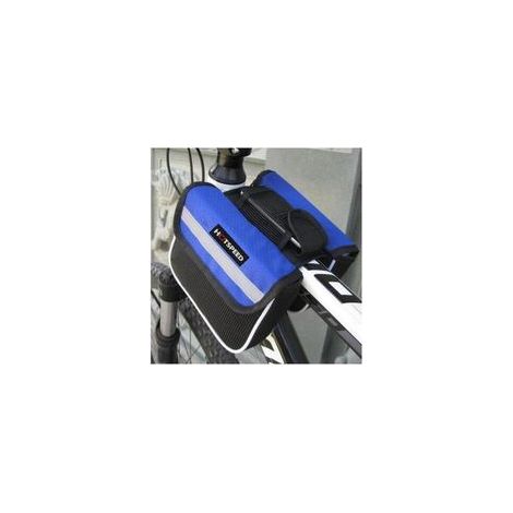 (1 pezzo) Borsa da bicicletta, borsa anteriore, borsa da mountain bike, borsa per cellulare, borsa da tubo orizzontale, borsa sottosella impermeabile, accessorio - Crezuo