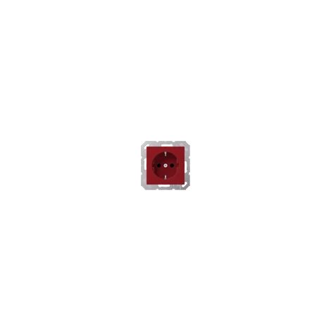 Jung Presa SCHUKO®, 16 A 250 V , SAFETY+, termoplastico, Serie A, rosso A 1520 BFKI RT