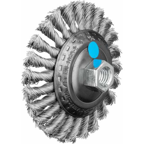 PFERD TOOLS Kegelbürste gezopft KBG Ø 115x15 mm M14 Edelstahl-Draht-Ø 0,50mm Winkelschleifer (1) (1/5)