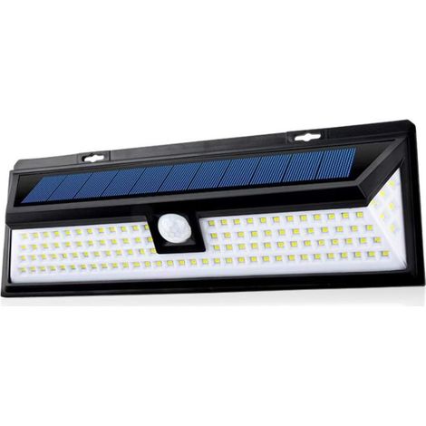 Lumières solaires en Plein air, 80 LED avec 2 têtes Solar Security Lights Capteur de Mouvement extérieur, Sécurité Solaire extérieure Lumière de sécurité pour la Porte d'entrée (1/5)