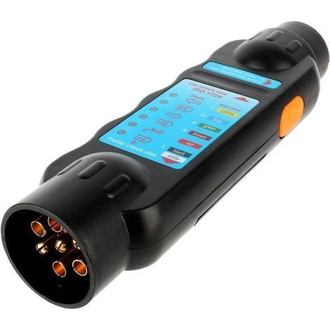 Car Trailer Tester, 12V 7 Pin Trailer Test Tool Wiring Circuit Tester Diagnostic Tools Power Socket Plug Tester (1/5)
