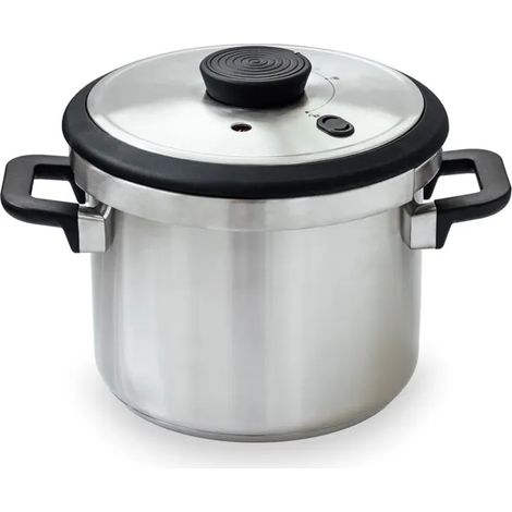 Olla a presión Lacor sicuro 6l acero inoxidable 22 cm