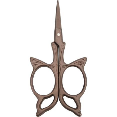Vintage-Schmetterlingsschere im europäischen Stil, Bronze und Edelstahl, exquisite Mini-Stickschere (1/5)