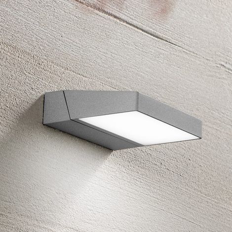 Applique Esterno Moderna Giro Alluminio Grigio Cemento Led 14W 3000K Ip54 (1/3)