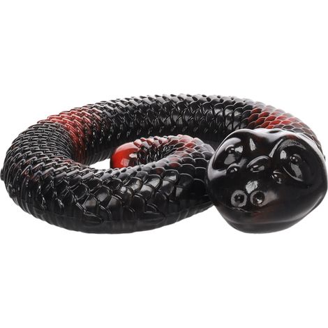 Jeu de fouille pour chien a remplir 17 cm Serpent Sneaky rouge et noir