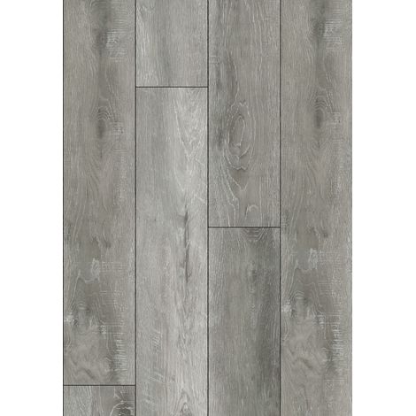 Mexen Huntsville échantillon de panneau vinyle 1240 x 182 mm SPC 6,5 mm, sous-couche IXPE 1,5 mm, 4 V-Fuge, Chêne - F1113-S (1/2)