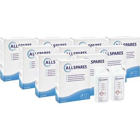 Descalcificador AllSpares para cafeteras compatible con De'Longhi DLSC200 EcoDecalk (20 x 100 ml) (1/2)