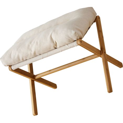 Fußstütze, Sofa-Fußstütze, Büro-Fußstütze, Fußhocker, Beinstütze, beige (1/5)