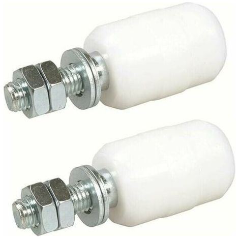 Olive de Guidage Nylon pour Porte Coulissante, Lot de 2, Fixation avec Tige Filetée, Application Portail Coulissant (1/4)
