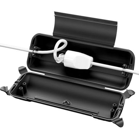 Caja de protección para cables eléctricos exteriores impermeable IP44 - Caja de protección grande para enchufes y cables de extensión