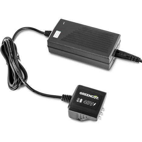 Cargador original de batería de litio 40V compatibles con herramientas inalámbricas enchufable conexión cable eléctrico - Greencut CBT400L