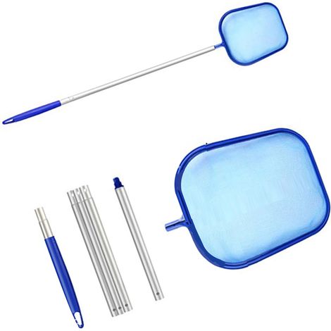 Épuisette de nettoyage de piscine avec manche à 5 sections (1/5)